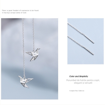 Cercei din argint 925 cu motiv animal-zodie, stil dulce și răcoros, accesoriu personal de modă