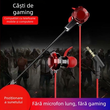 Jiazhi Le căști de gaming in-ear, cu fir, sensibilitate 98 dB, lungime cablu 120 cm