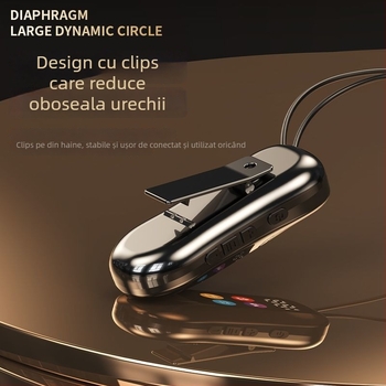 S30 Cască wireless cu Bluetooth 5.4, rază de 15 m, sunet stereo, afișaj digital, autonomie baterie 4–8 h