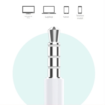 Căști intraauriculare cu cablu, mufă Type-C, cablu 1,2 m, microfon, 20–20000 Hz, 32 Ω