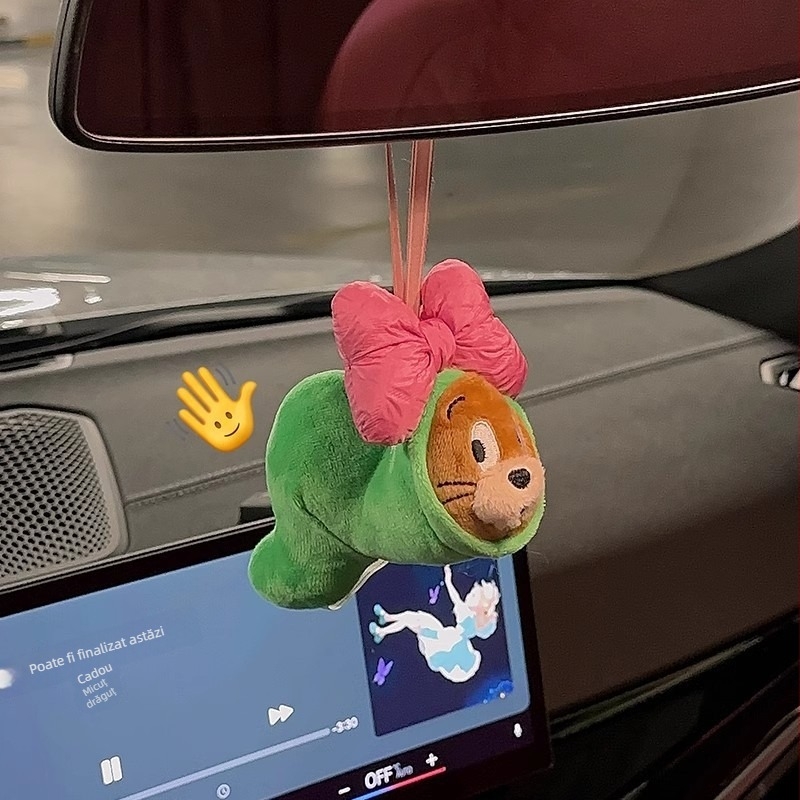Jerry pandant pluș pentru oglinda retrovizoare a mașinii – stil simplu, decor interior auto