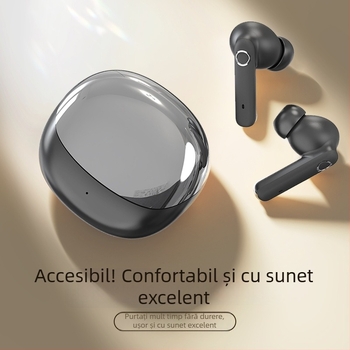Căști wireless in-ear S12 cu anulare zgomot, Bluetooth 5.0, IPX5, baterie 4-8 h, stil sport