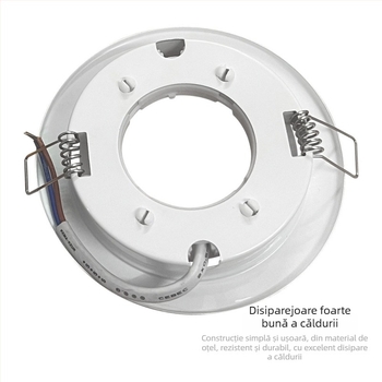 Kit LED pentru plafon încastrat, design anti-reflexie, carcasă COB, ultra-subțire, model YZ-GX53-SP03