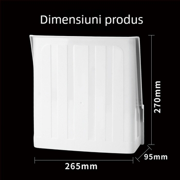 Protecție împotriva ploii pentru cameră de supraveghere — protecție împotriva ploilor, razelor de soare și prafului, model 1260, plastic, pătrat, accesorii: scut