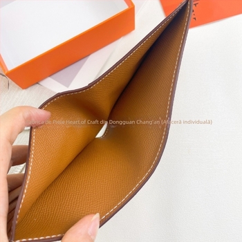 Portofel lung din piele naturală, leopard print, stil Business Elite, protecție antibacteriană – unisex