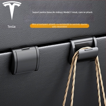 Cuier auto pentru cutia de mănuși Tesla Model Y – ABS, stil simplu, decor interior și depozitare