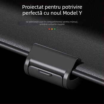 Cuier auto pentru cutia de mănuși Tesla Model Y – ABS, stil simplu, decor interior și depozitare