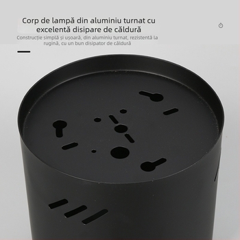 AR111 plafon reglabil circular montat pe suprafață, carcasa din aluminiu turnat