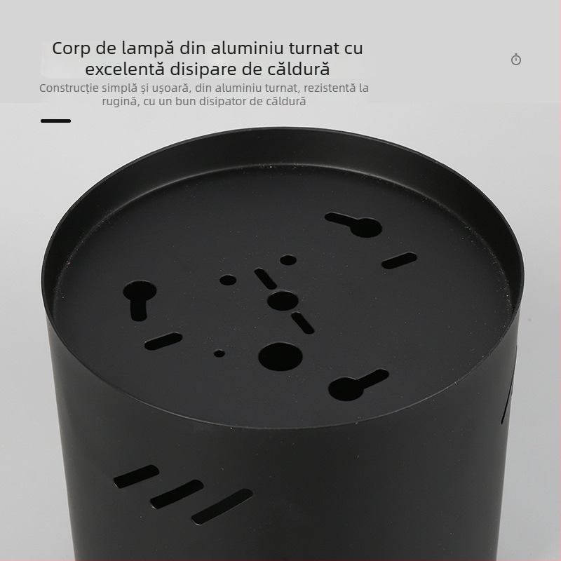 AR111 plafon reglabil circular montat pe suprafață, carcasa din aluminiu turnat