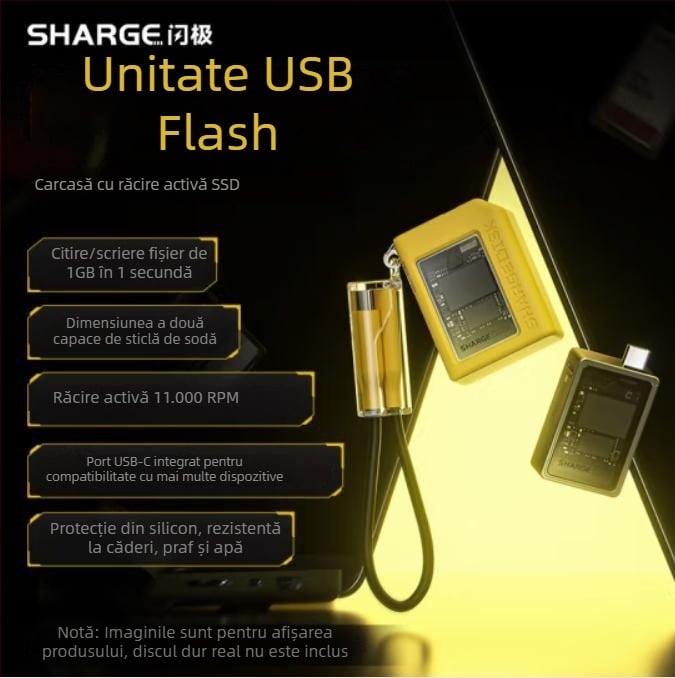 Flash SD001 Carcasă externă pentru SSD M.2