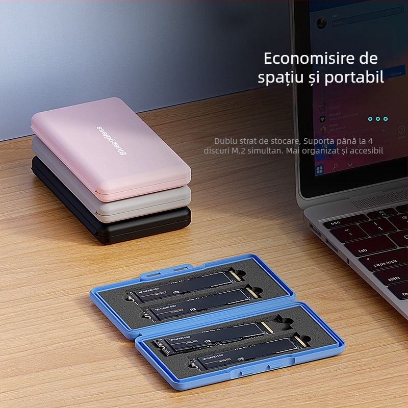 Cutie stocare M.2 SSD, Lan Shuo M1, carcasă PP, procesare OEM, expediere ca un singur articol