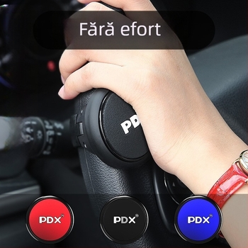 Husă de volan cu booster ball – sistem auxiliar de direcție, potrivire universală, plastic, brand PDX, fără logo, fără personalizare