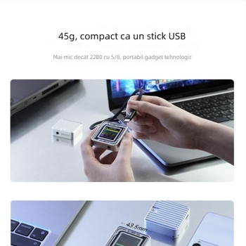 Dockcase Carcasă SSD M.2 2230 cu ecran pentru iPhone 15 Pro/Pro Max