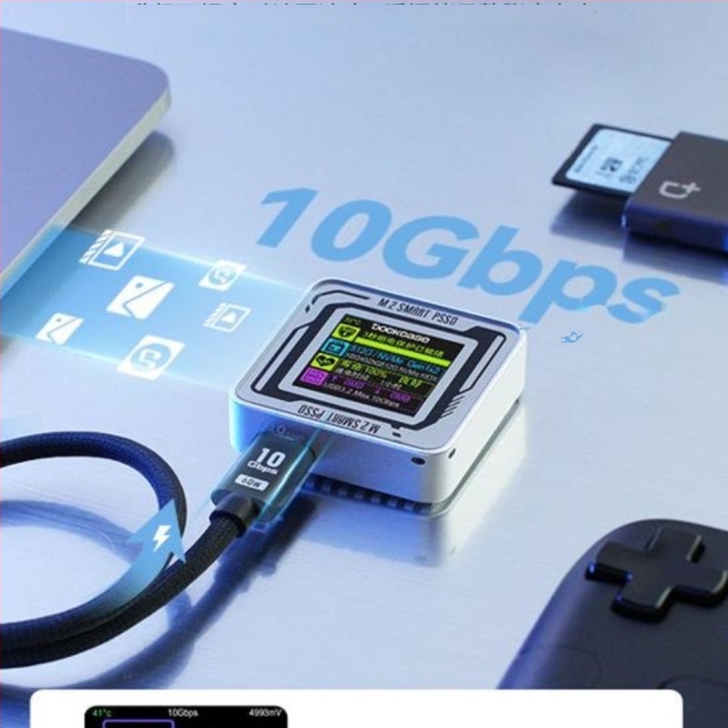 Dockcase Carcasă SSD M.2 2230 cu ecran pentru iPhone 15 Pro/Pro Max