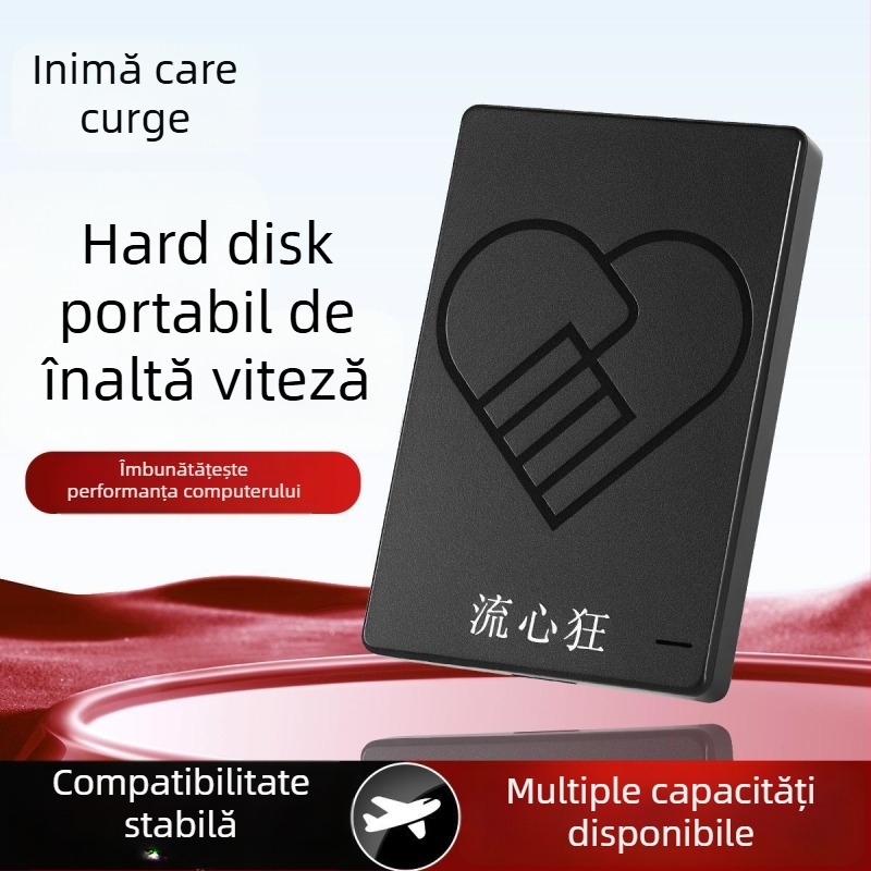 Hard disk extern USB 3.0 portabil, 1TB/750GB, compatibil cu PC, TV și PS4