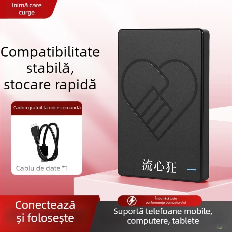 Hard disk extern USB 3.0 portabil, 1TB/750GB, compatibil cu PC, TV și PS4