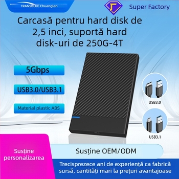 Create blue US221 carcasă HDD 2,5 inch USB 3.1, ABS, suportă până la 6TB