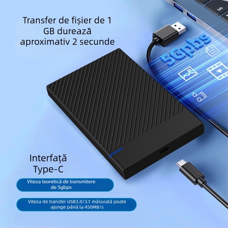 Create blue US221 carcasă HDD 2,5 inch USB 3.1, ABS, suportă până la 6TB