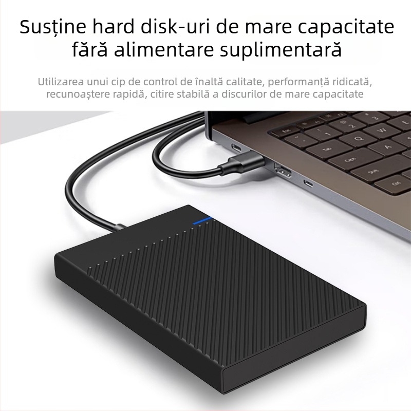 Create blue US221 carcasă HDD 2,5 inch USB 3.1, ABS, suportă până la 6TB