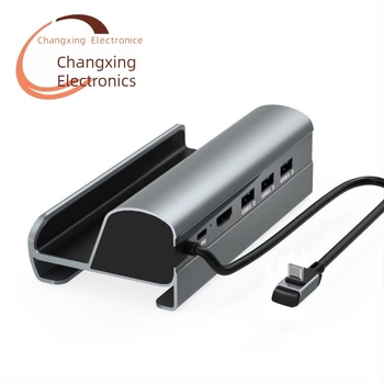 Stație docking Steam Deck — hub USB-C cu HDMI 4K, Ethernet Gigabit, alimentare externă, hub cu 6 porturi