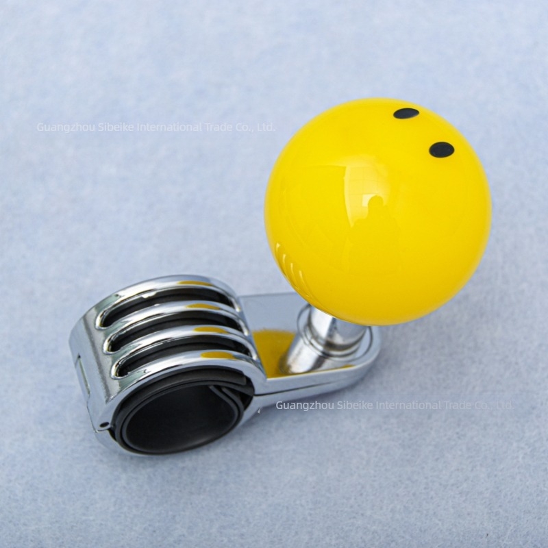 Asistent pentru volan auto — față zâmbitoare rotundă (Material: Acrilic; Origine: Guangdong; Logo: Fără; Personalizare: Fără)