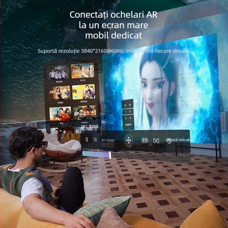 AR ochelari hub – Stație docking USB-C pentru telefoane și tablete, 5 Gbps, cablu de 15 cm, fără alimentare externă, model AC-021