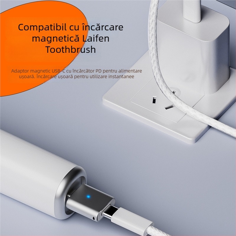 Adaptor Leifen charging head, conector magnetic de 3 pini pentru încărcare