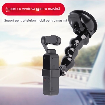 Suport auto pentru cameră DJI PTZ cu ventuză pentru fixare pe geam – plastic, universal