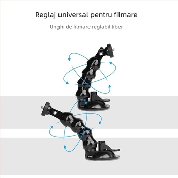 Suport auto pentru cameră DJI PTZ cu ventuză pentru fixare pe geam – plastic, universal