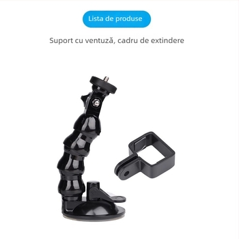 Suport auto pentru cameră DJI PTZ cu ventuză pentru fixare pe geam – plastic, universal