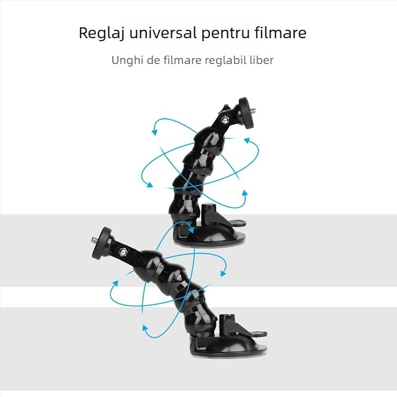 Suport auto pentru cameră DJI PTZ cu ventuză pentru fixare pe geam – plastic, universal