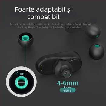 Capac silicon pentru căști Ear cap | Tip: Silicone cover; Model: Ear cap; Compatibil cu: Headphones; Procesare OEM; Lansat în 2024