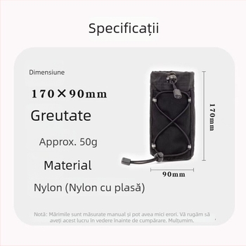 Geantă personalizată pentru apă pentru drumeții în aer liber cu bretele duble, pliabilă, din Oxford, fără căptușeală, geantă de talie sport