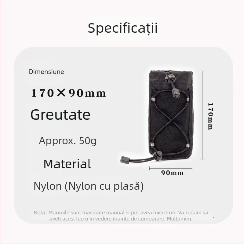 Geantă personalizată pentru apă pentru drumeții în aer liber cu bretele duble, pliabilă, din Oxford, fără căptușeală, geantă de talie sport