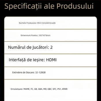 Consolă de jocuri pentru televizor acasă 2025, 4K HD, controlere wireless duale Bluetooth, arcade retro