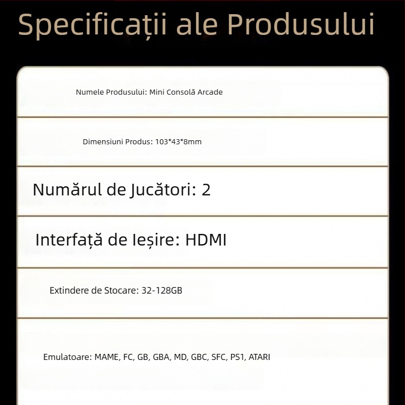 Consolă de jocuri pentru televizor acasă 2025, 4K HD, controlere wireless duale Bluetooth, arcade retro