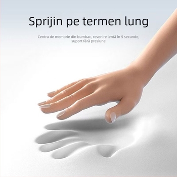 Perne U în formă pentru salon de înfrumusețare, cu spumă memory, husă Crystal Velvet, ușoară sub 0,5 kg, potrivită pentru copii și adulți