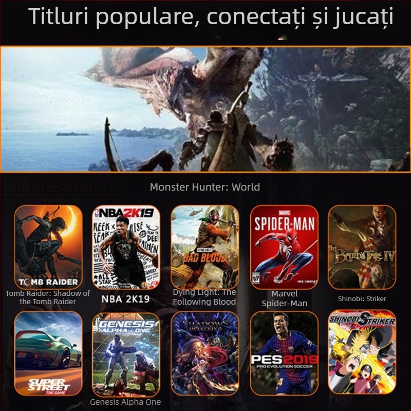 Joystick PC cablat USB cu Turbo Burst pentru emulator Steam