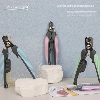 Clește metalic pentru unghii animale de companie, universal pentru pisici și câini, cutie cu 50 bucăți