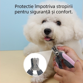Clește metalic pentru unghii animale de companie, universal pentru pisici și câini, cutie cu 50 bucăți