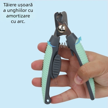 Clește metalic pentru unghii animale de companie, universal pentru pisici și câini, cutie cu 50 bucăți