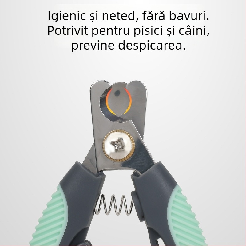 Clește metalic pentru unghii animale de companie, universal pentru pisici și câini, cutie cu 50 bucăți
