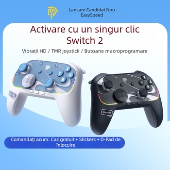 Controler de joc S10 cu funcție Wake-Up printr-un singur click (Model: S10; Conectivitate: Bluetooth/cablu; Compatibilitate: PC/Switch/Android/Apple; Material: ABS; Funcție: Wake-Up printr-un singur click)