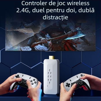 Consolă de jocuri M22 — controler arcade wireless pentru TV, doi jucători, 64GB/128GB, HDMI, compatibil PC-USB