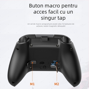 Controler de joc Switch2 cu vibrație HD, conectivitate wireless Bluetooth, macroprogramare NFC, joystick Hall, interfață Type-C, pentru Switch/PC/Android/iOS