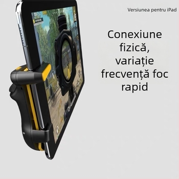 Control pentru jocuri mobile cu design plat capacitiv, interfață ecran tactil, corp ABS, greutate 100 g, fără vibrații