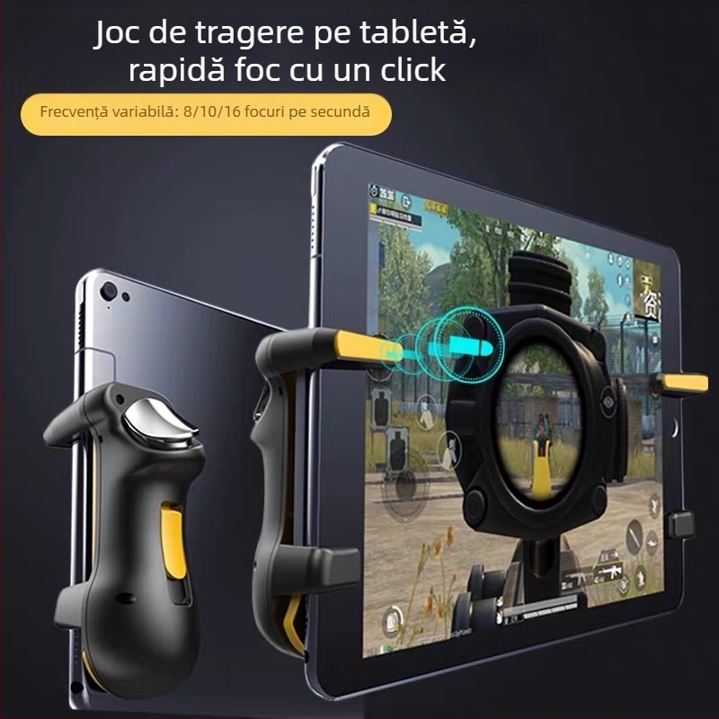 Control pentru jocuri mobile cu design plat capacitiv, interfață ecran tactil, corp ABS, greutate 100 g, fără vibrații