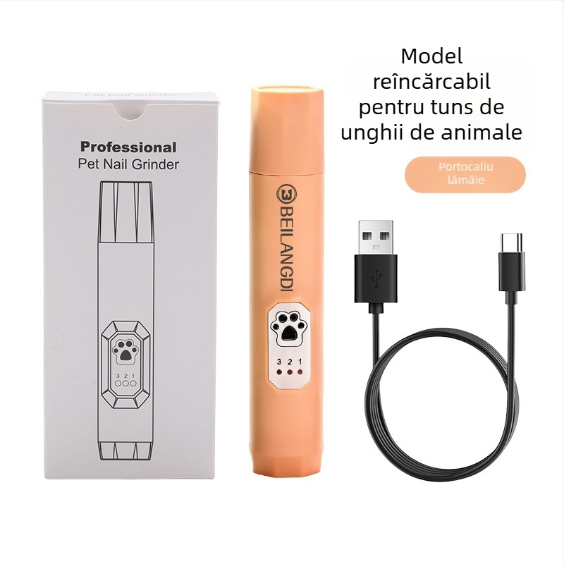 BEILANGDI polizor electric pentru unghii la animalele de companie – ABS, pentru pisici și câini