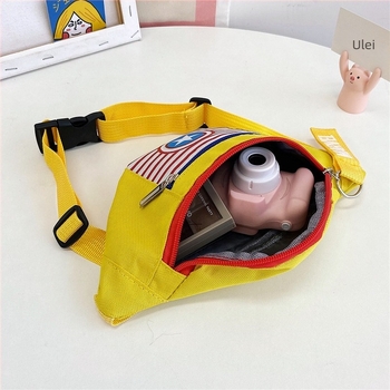 Geantă de umăr imprimată cu desene animate, stil drăguț, material Oxford, căptușeală din nylon, reducere a încărcăturii, utilizare zilnică