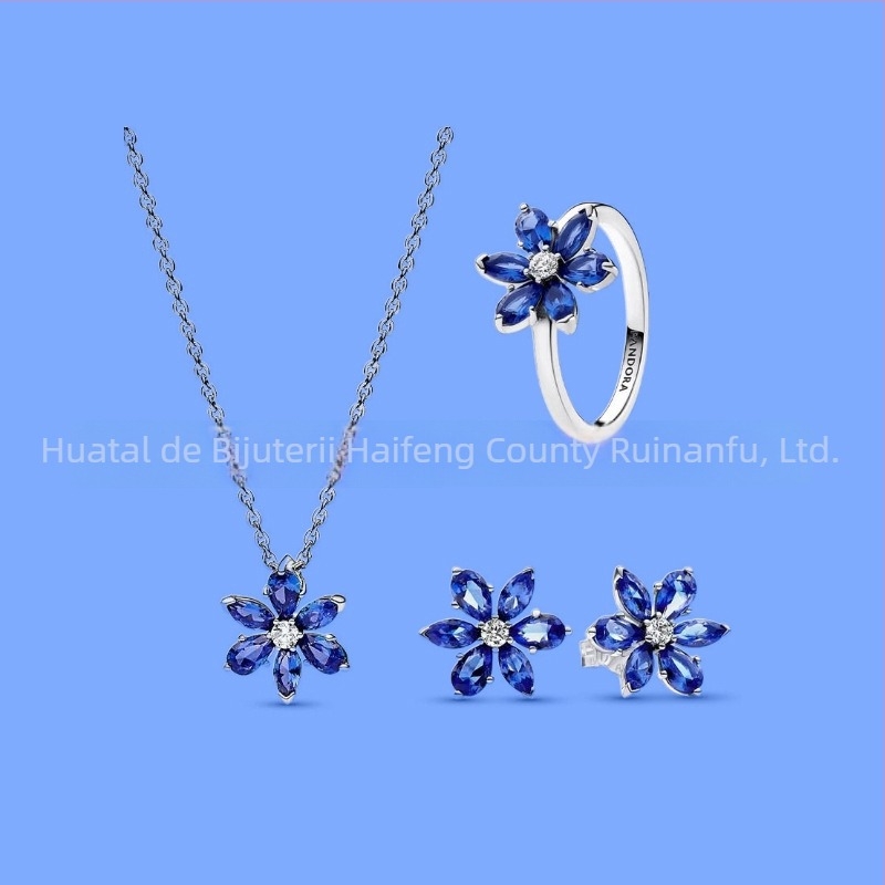 Mcdora set de bijuterii placat cu argint: cercei, colier și accesoriu pentru mână, Liuli pandant, lanț standard